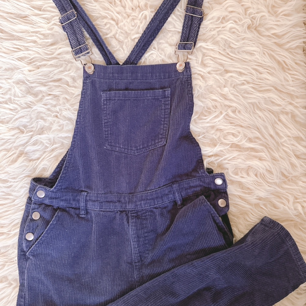 Premium denim overalls, navy blue, Forever21